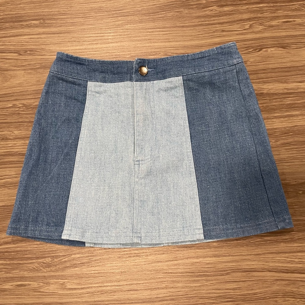 Never Worn- Denim Mini Skirt